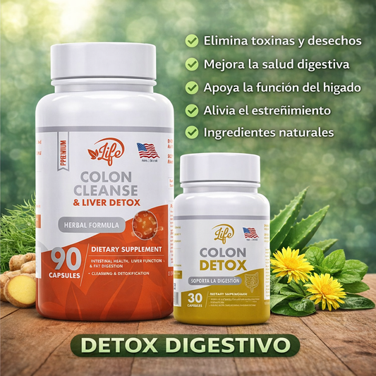 Kit Detox Digestivo – Limpieza Interna y Digestión Saludable 🌿